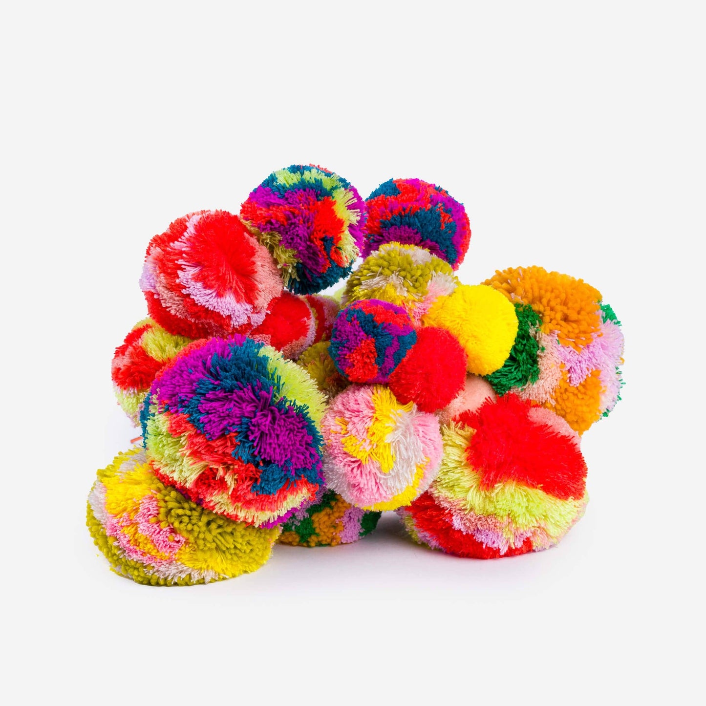 Pom Flower Bouquet: Magenta Lime