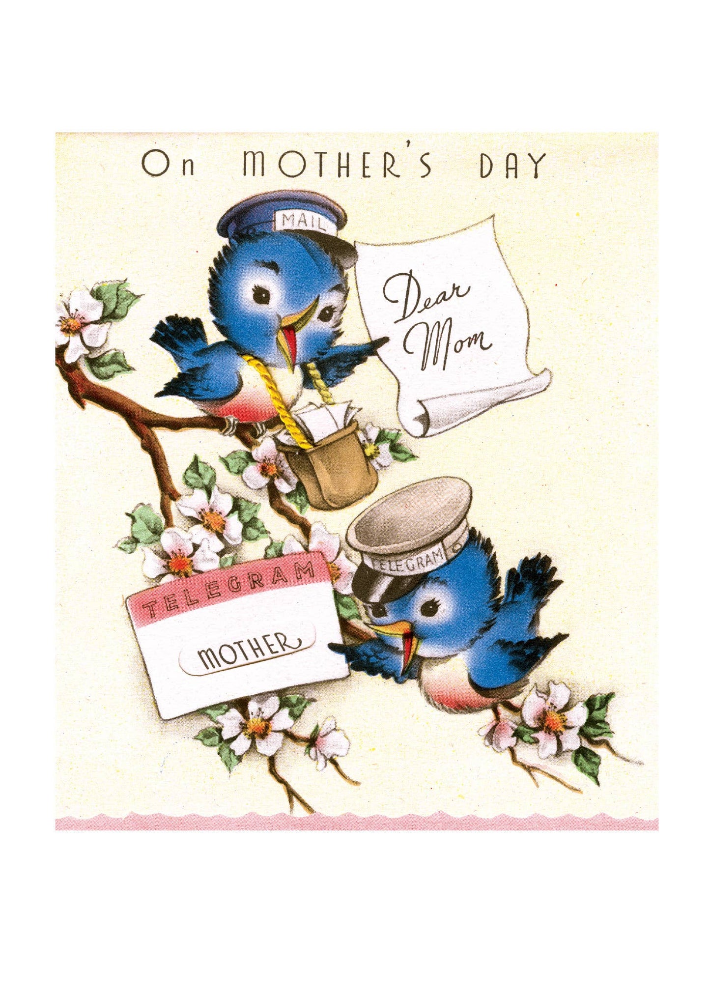 Blue Bird's Greeting - Mother's Day Card