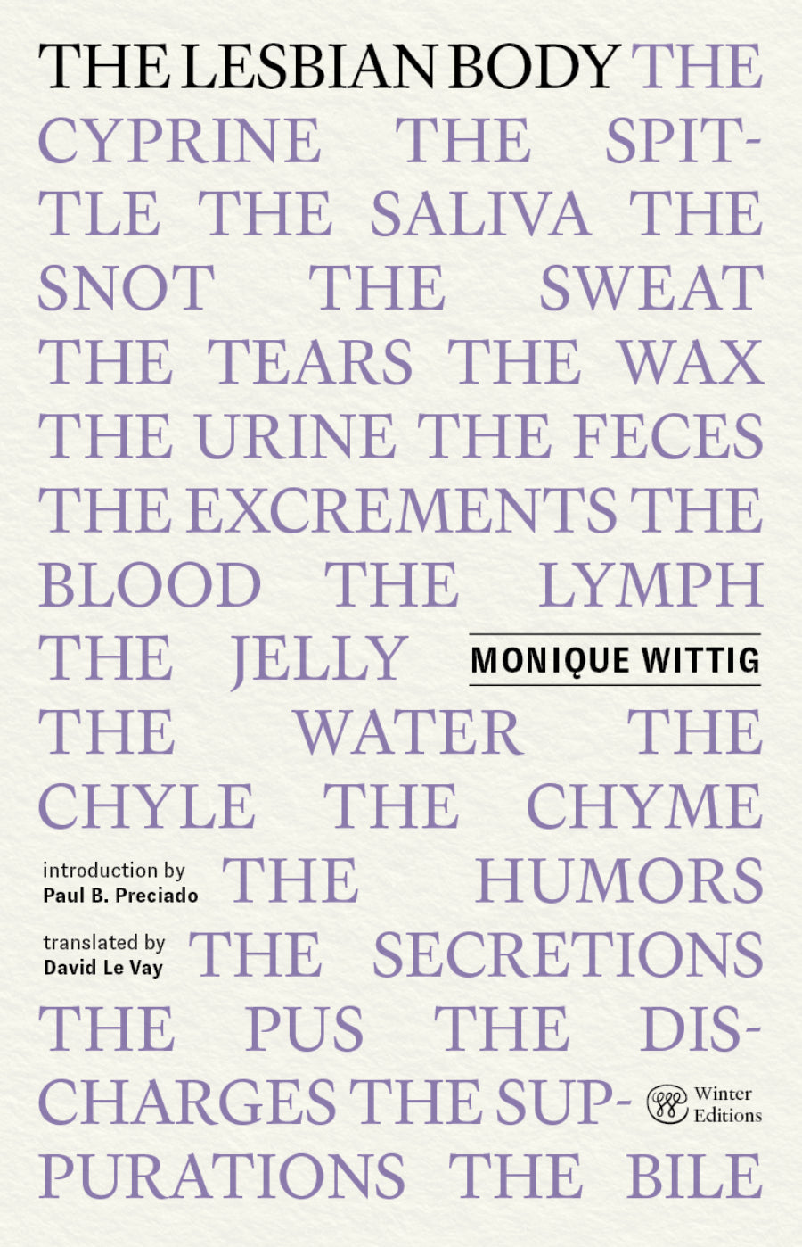 The Lesbian Body Monique Wittig