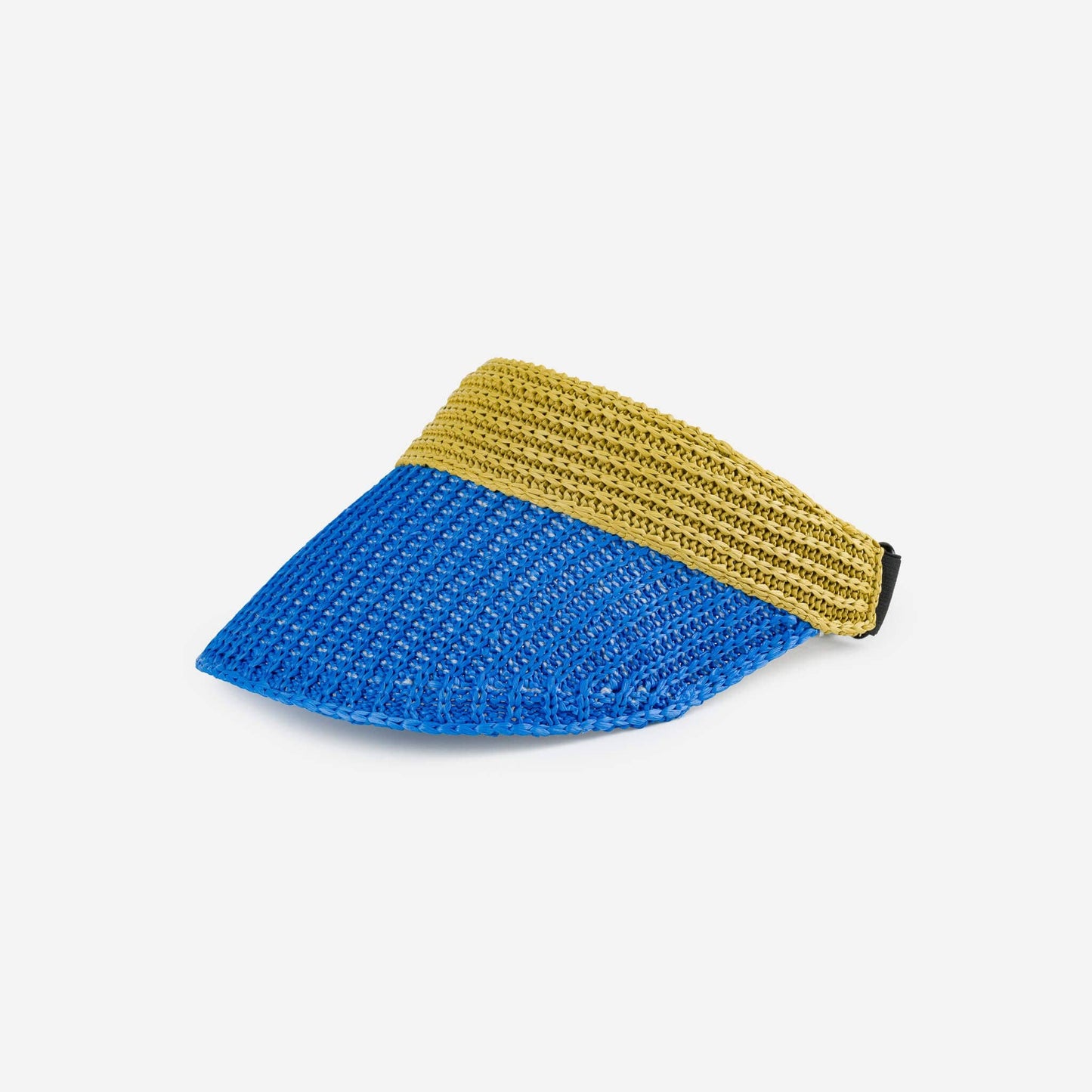 Raffia Visor: Kelly Pink