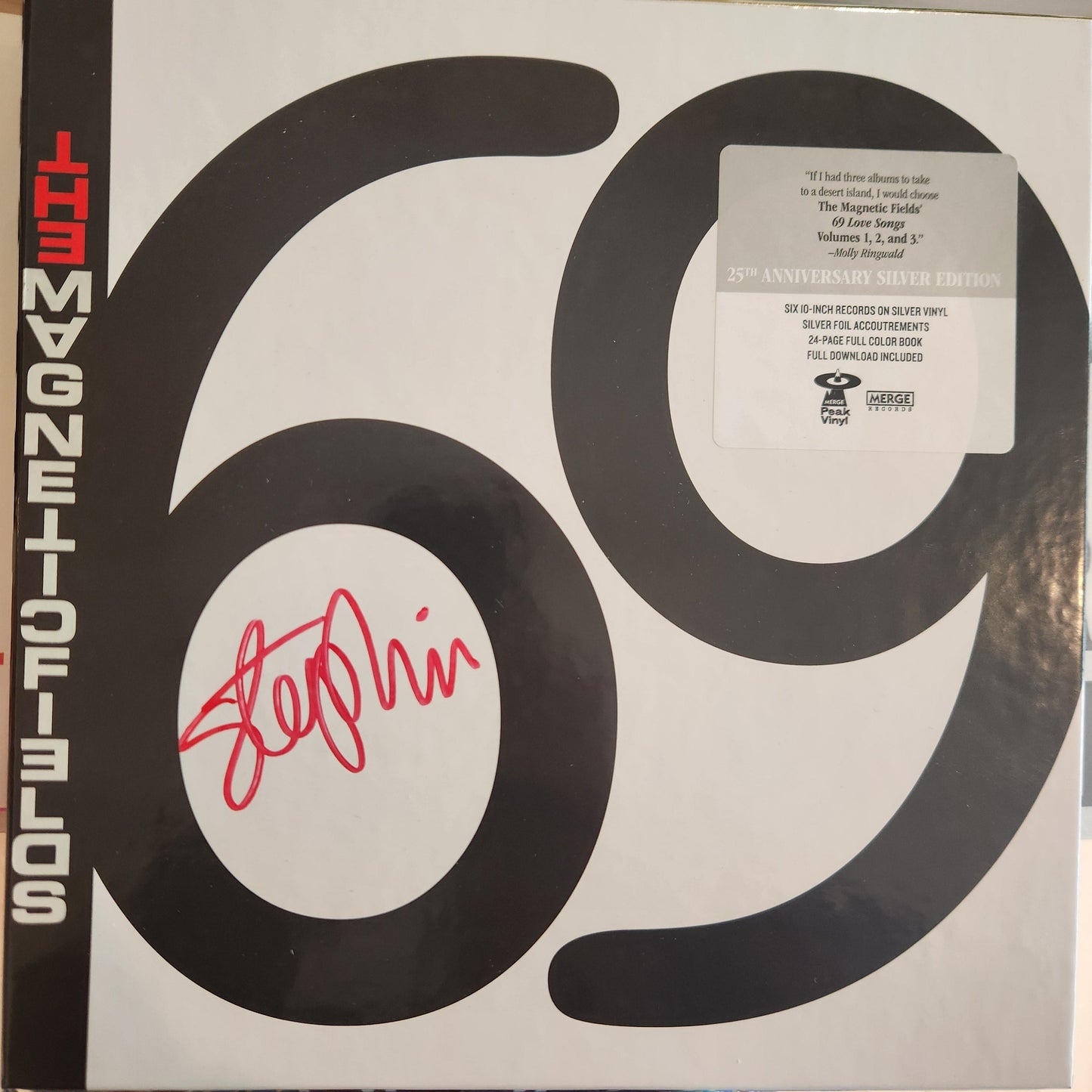 The Magnetic Fields 69 Love Songs (25th Anniversary Silver Edition) *Signed by Stephin Merritt