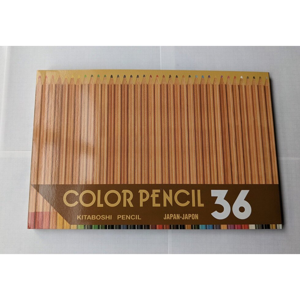 36 assort color pencils Kita-Boshi recycled wood