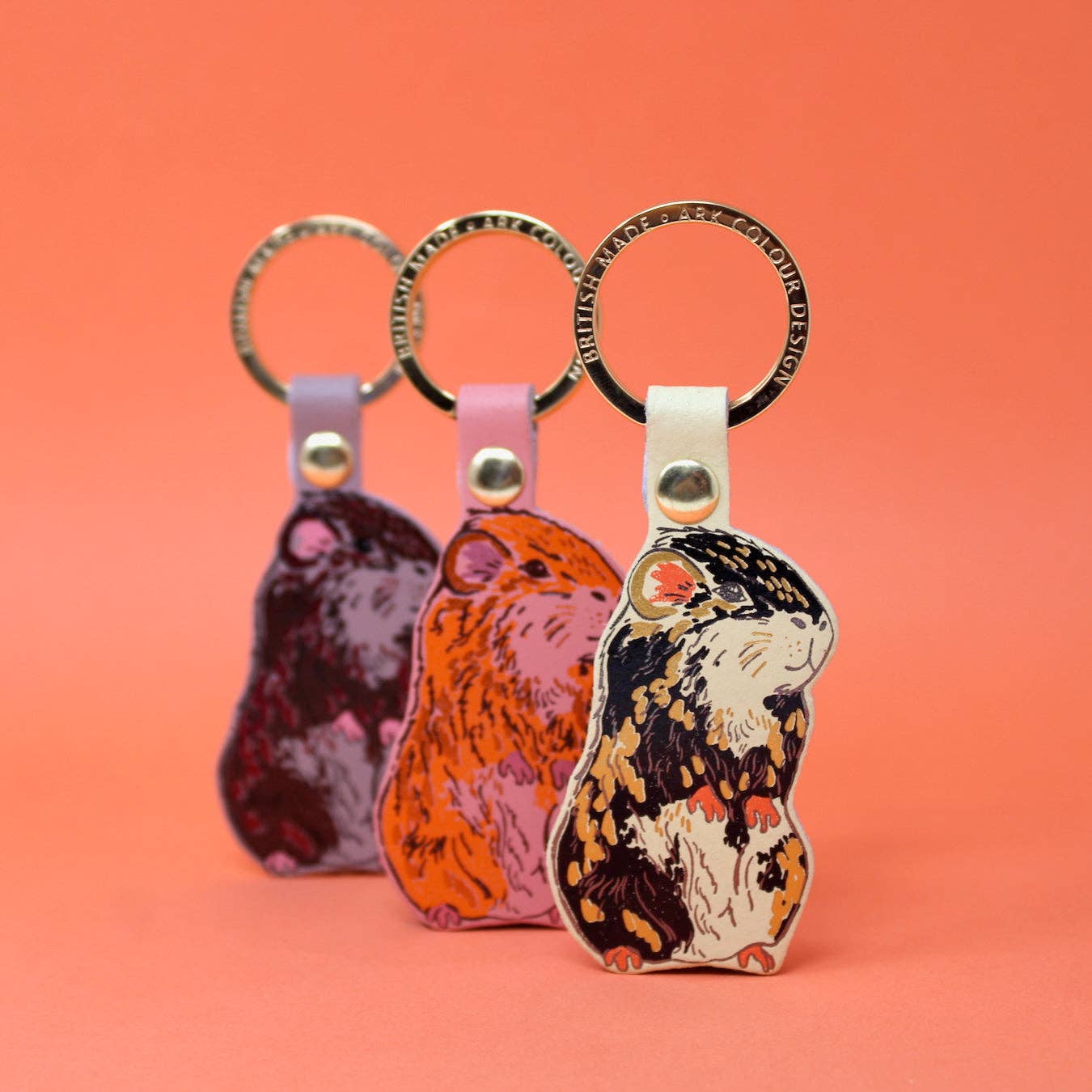 Guinea Pig Keyring: Nude