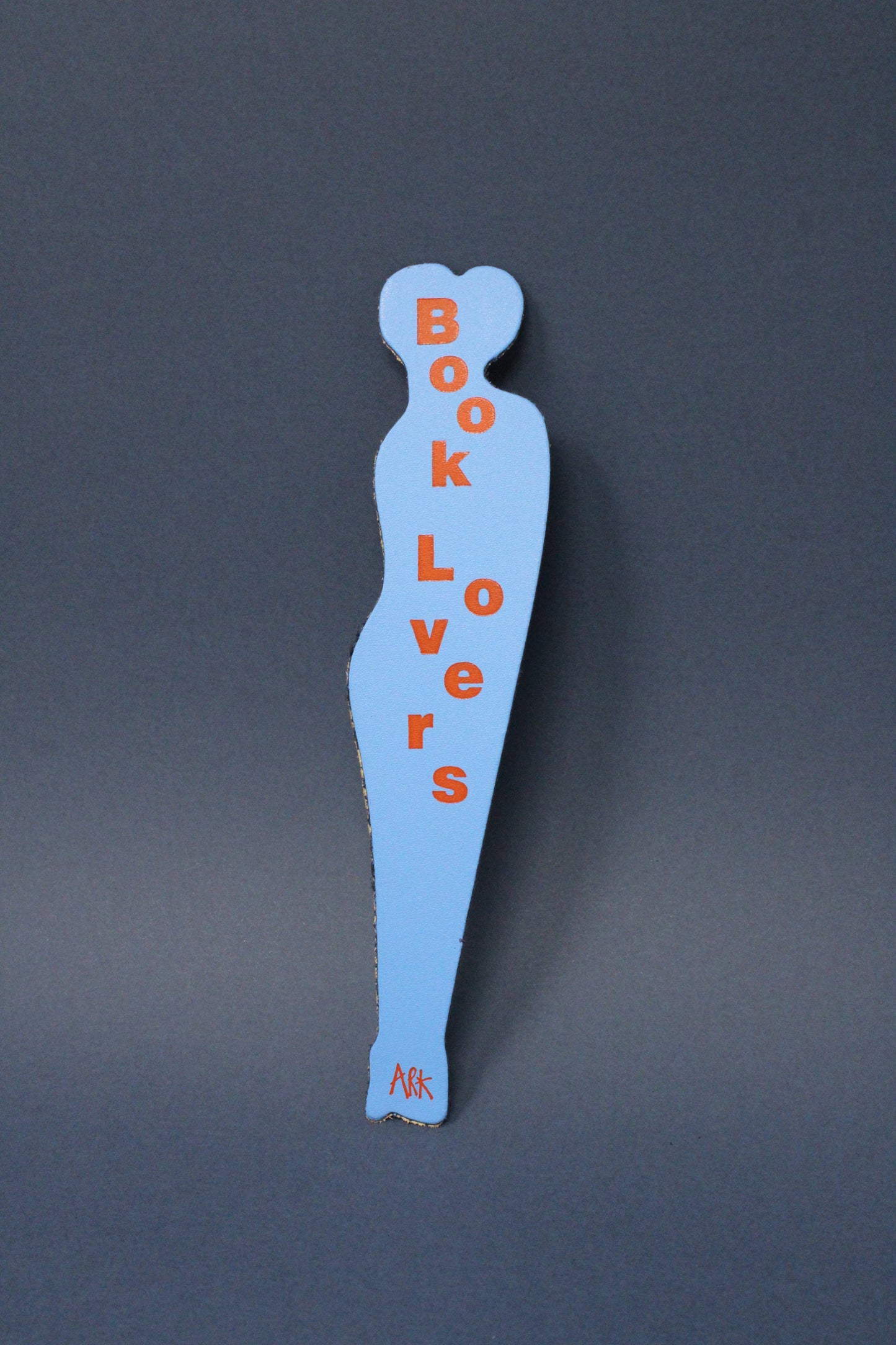Book Lover Bookmark: Cream/Orange