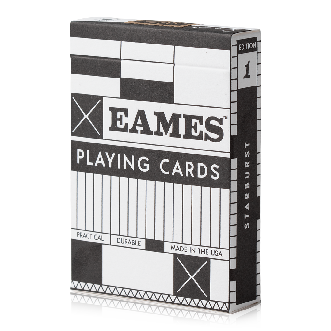 Eames Starburst Playing Cards Black
