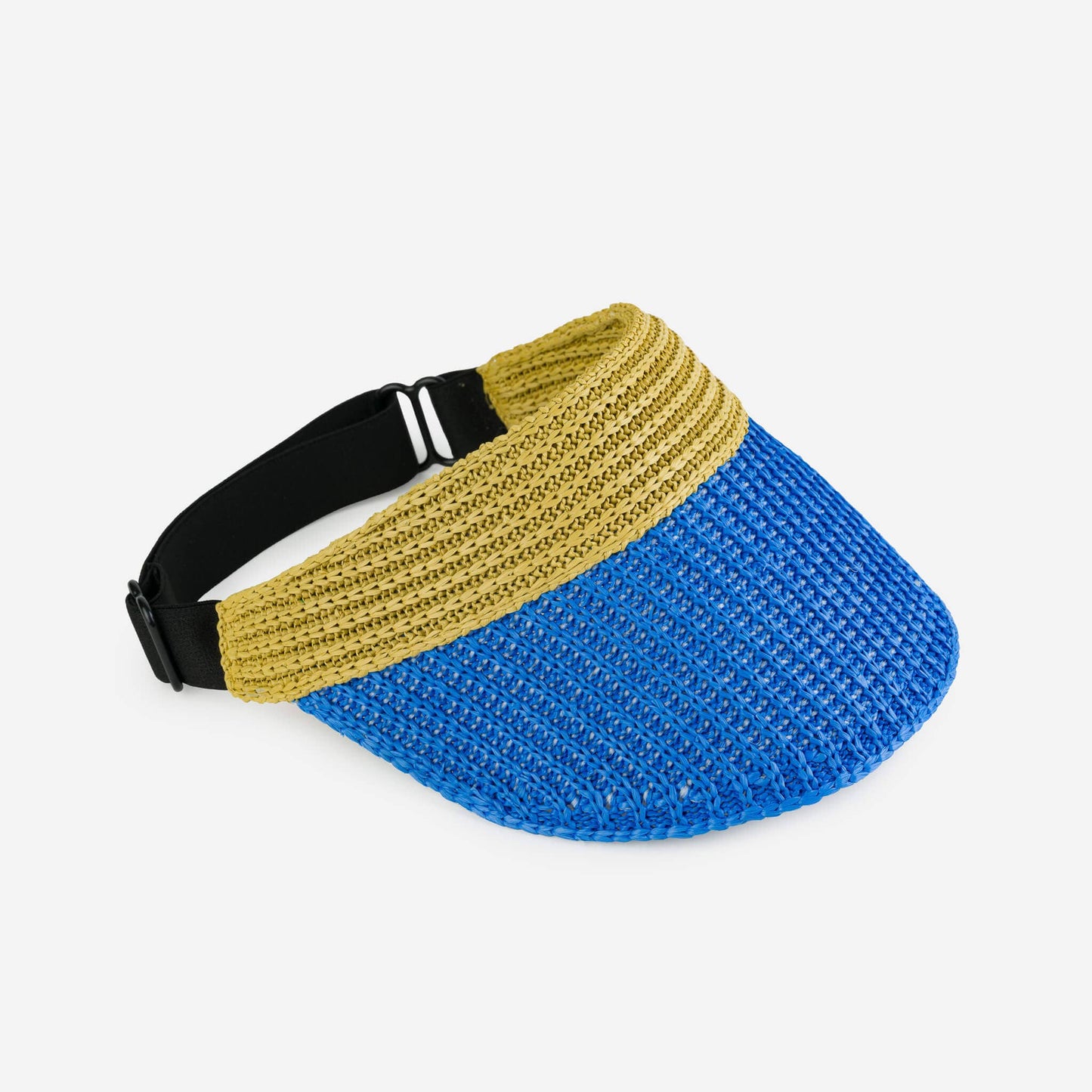 Raffia Visor: Kelly Pink