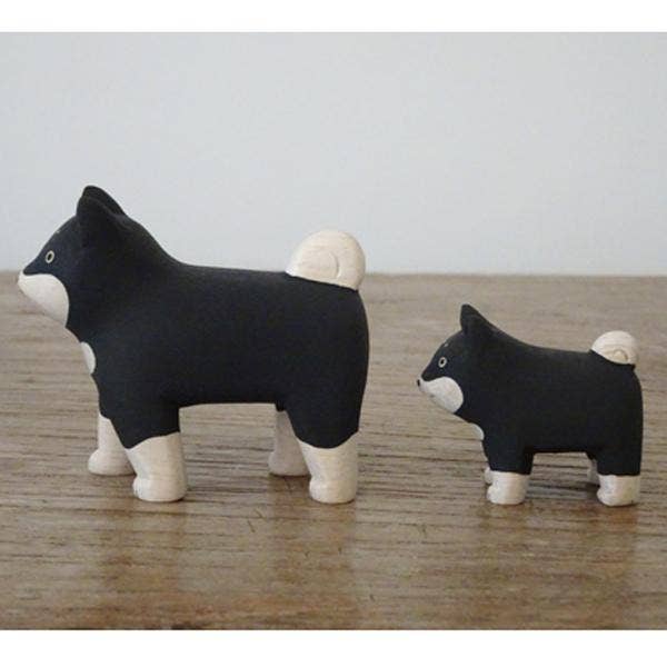 Shiba Dog Family Set T-lab polepole animal Set