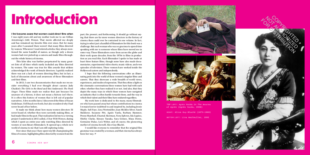 Cinema Her Way : Visionary Female Directors in Their Own Words