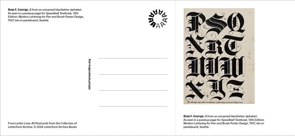 Letter Love: 40 Postcards from the Collection of Letterform Archive