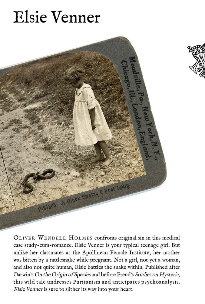 Elsie Venner Oliver Wendell Holmes