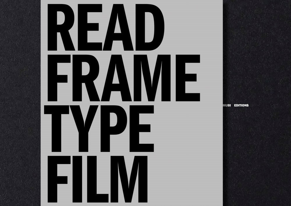 Read Frame Type Film: Or, Written on the Screen Enrico Camporesi
