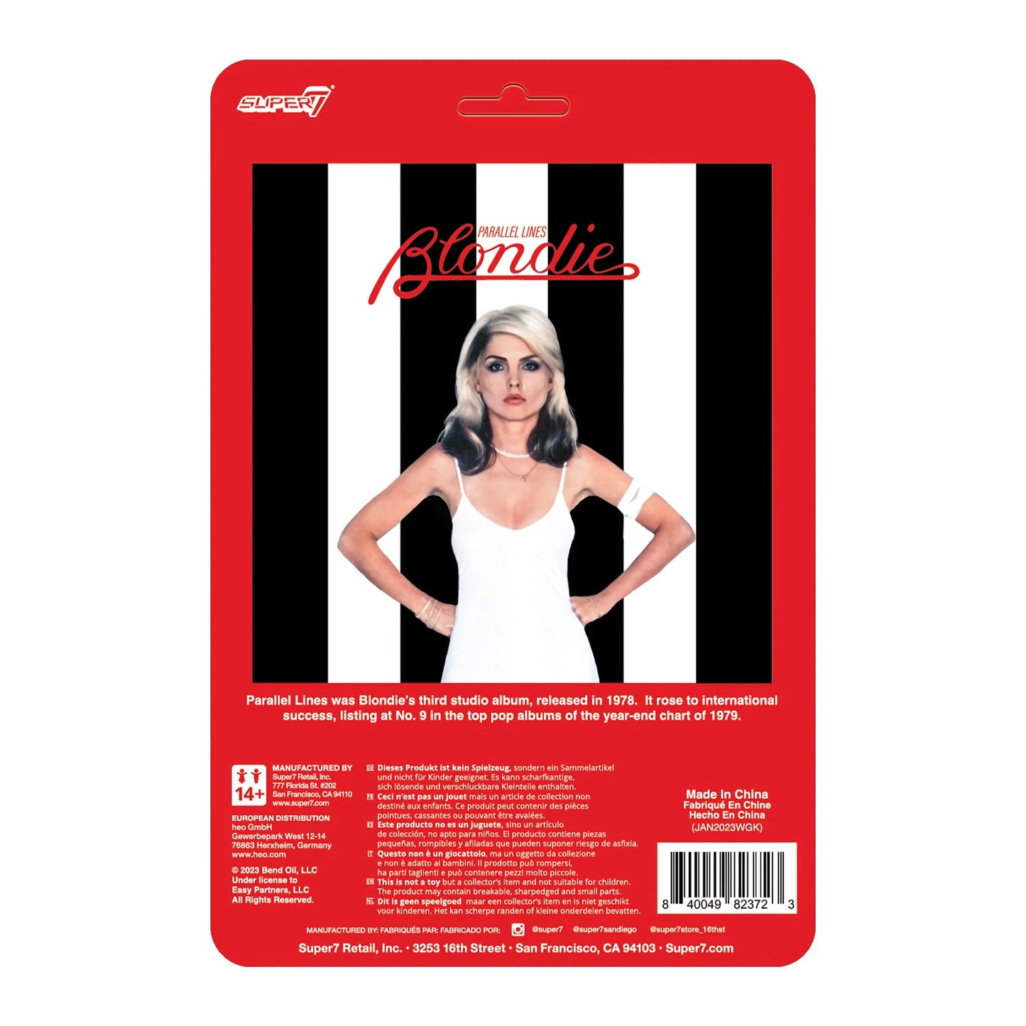 Super7 Blondie ReAction Figure Debbie Harry (Parallel Lines)