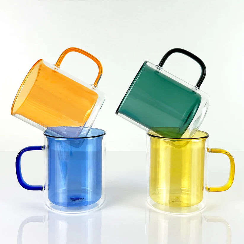 Cubo Double Wall Cups Large Set of 4
