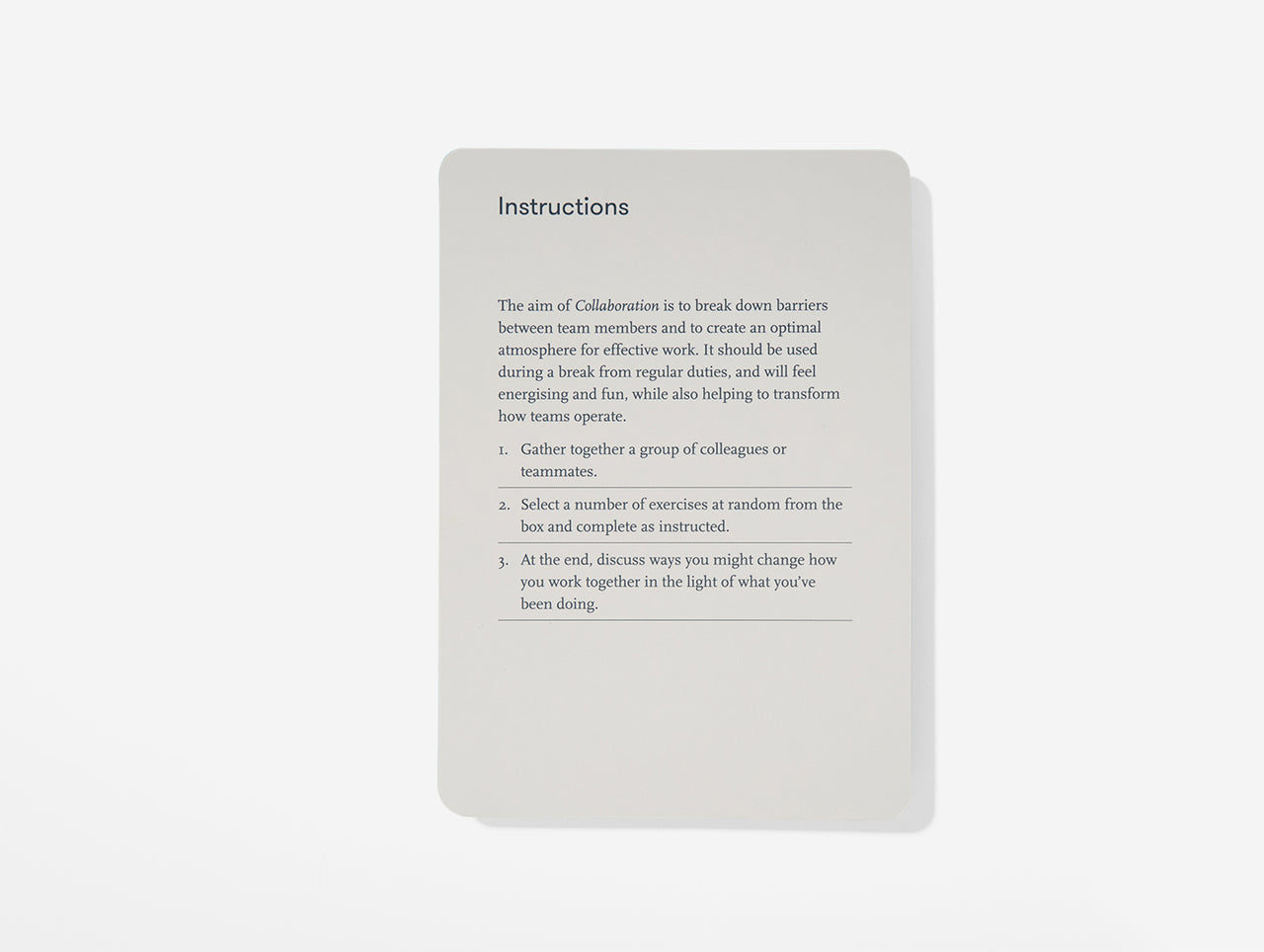 Collaboration Card Set