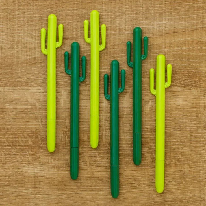 Cactus Ballpoint Pen: Lt Green or Dark Green