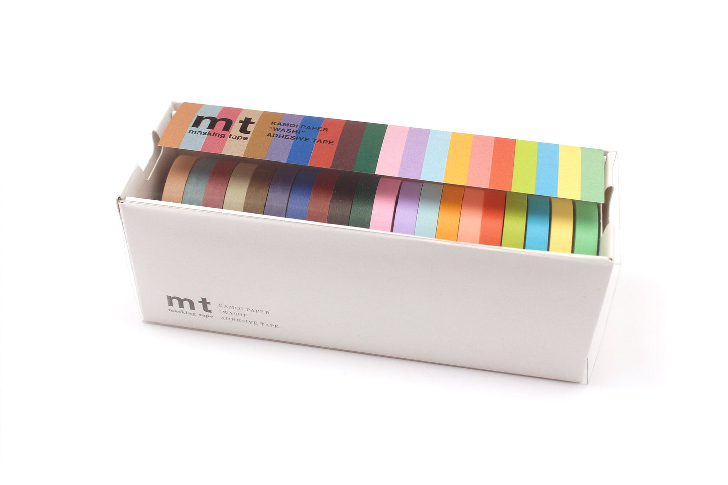 Boxed set of 20 solid colors - 6mm Narrow Light and Dark