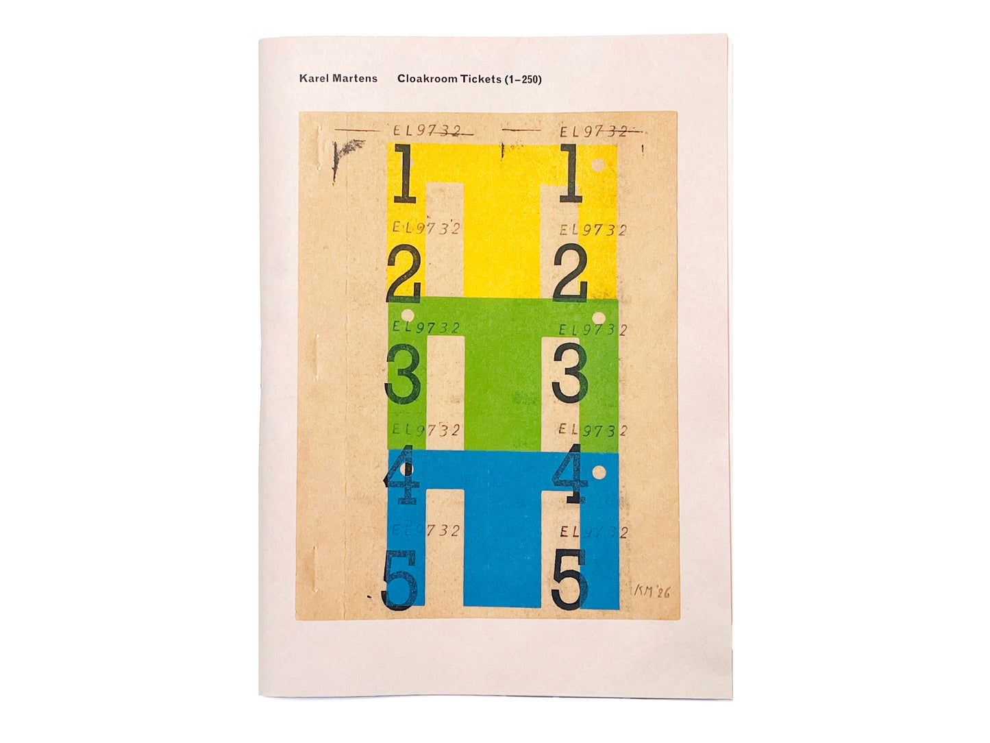 Karel Martens – Cloakroom Tickets (1-250)