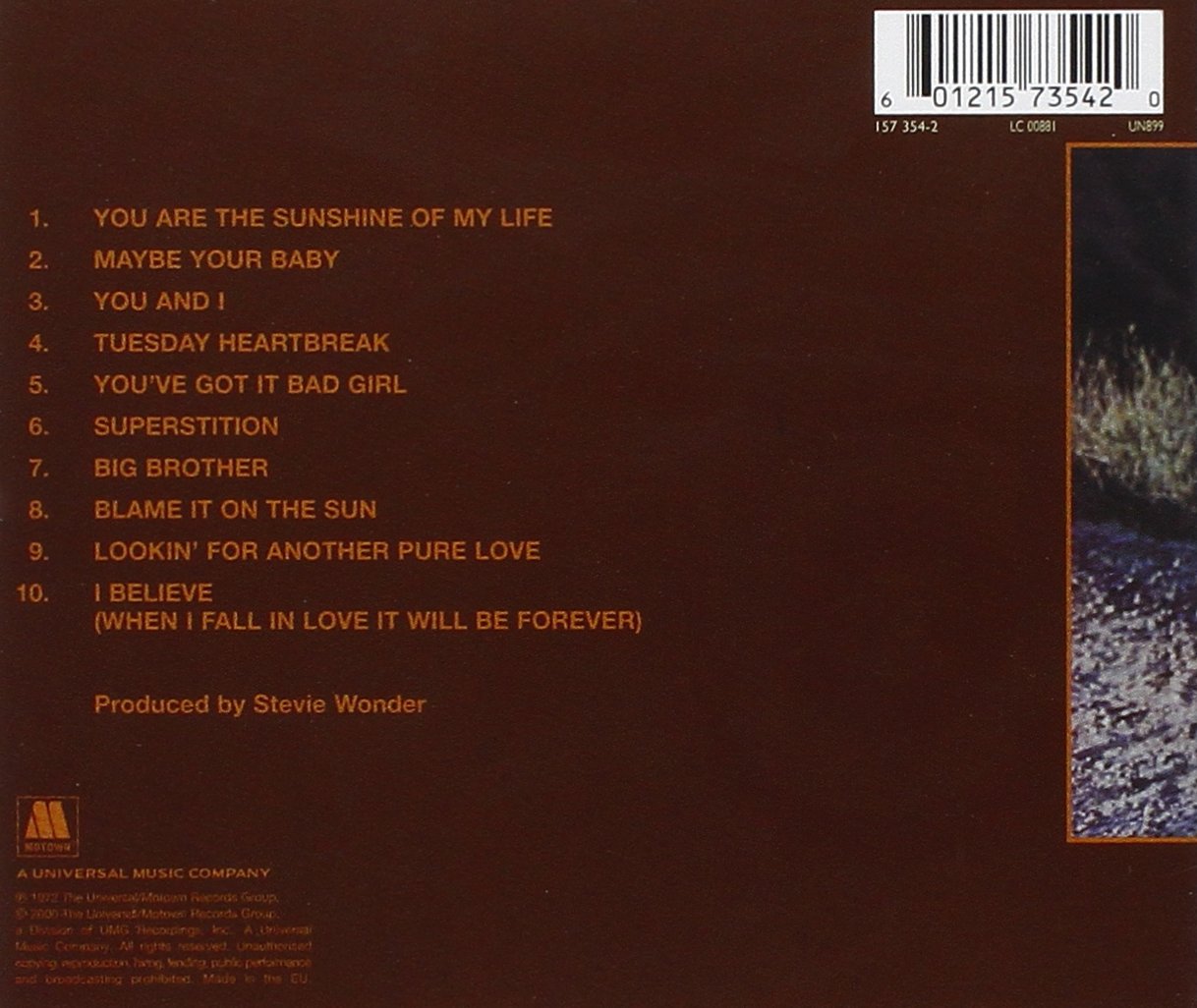 LP Stevie Wonder Talking Book