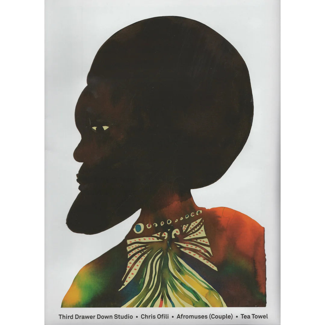 Tea Towel Afromuses Couple (Man) Chris Ofili