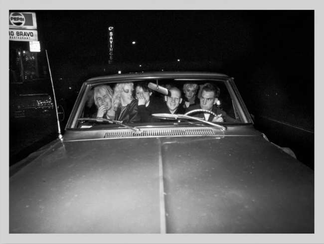 "Friends in a Gold Car" Screen Print Jim Jocoy