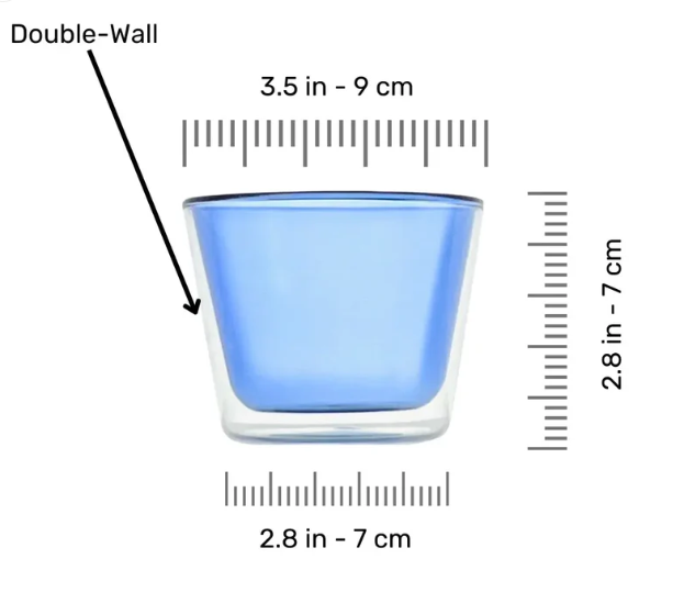 Glass Set 4 Rocks Color