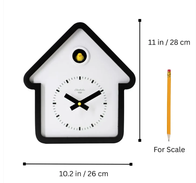 Cuckoo Clock House White