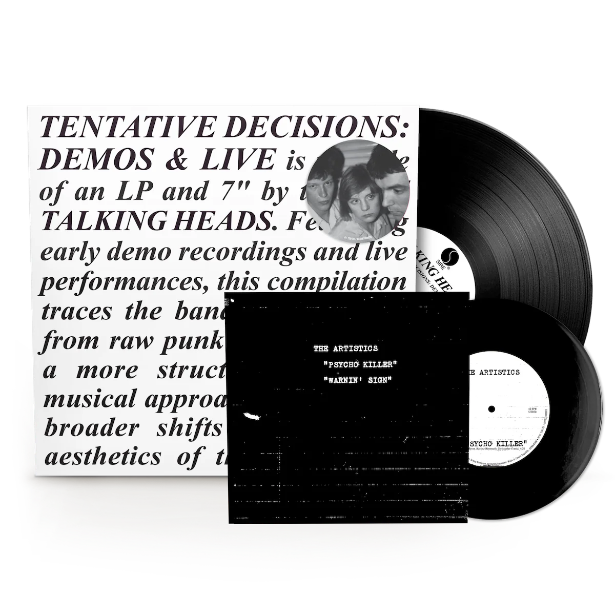 LP Talking Heads Tentative Decisions: Demos & Live (1LP & 7" Black Vinyl)