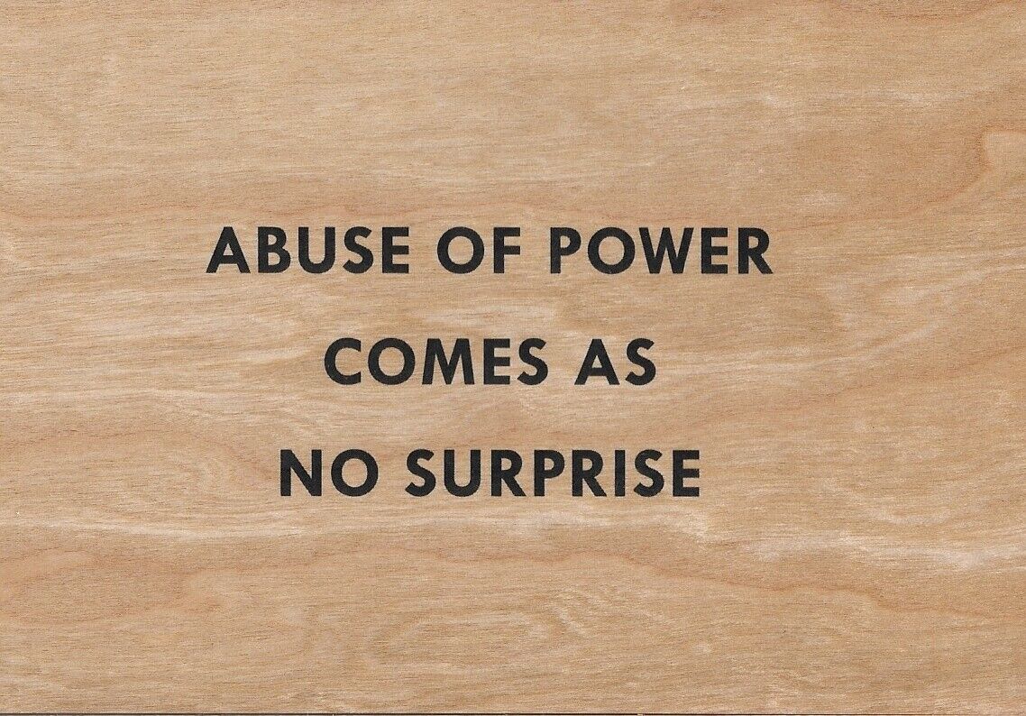 Jenny Holzer Truisms Wooden Postcard