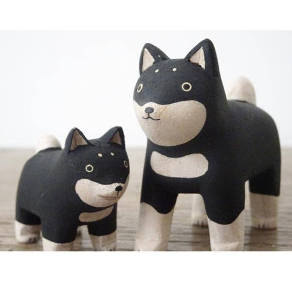 Shiba Dog Family Set T-lab polepole animal Set