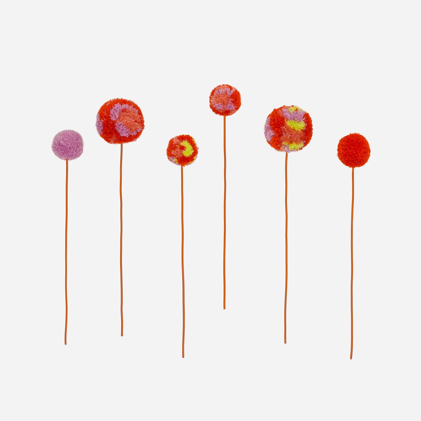 Pom Flower Bouquet: Kelly Peach
