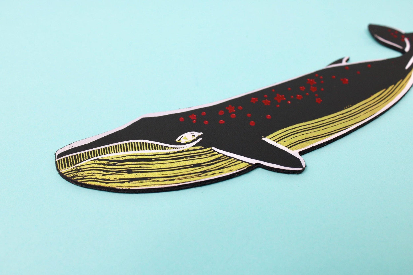 Whale Bookmark: Green