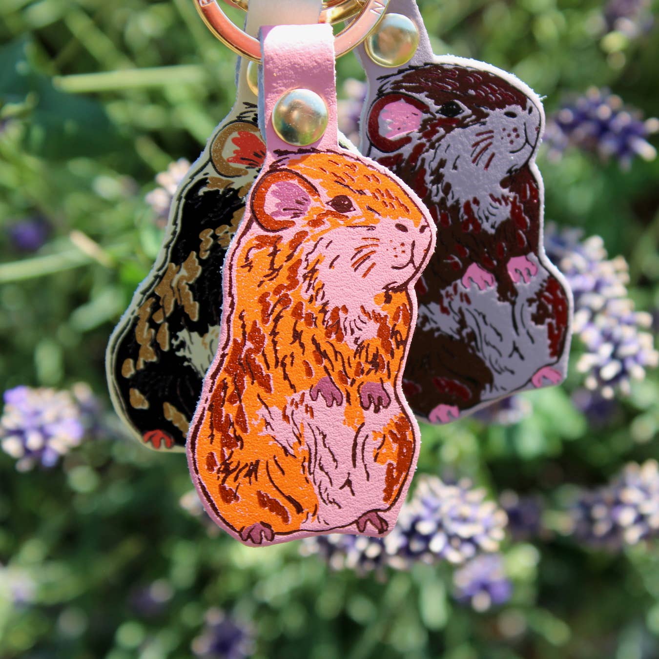 Guinea Pig Keyring: Nude