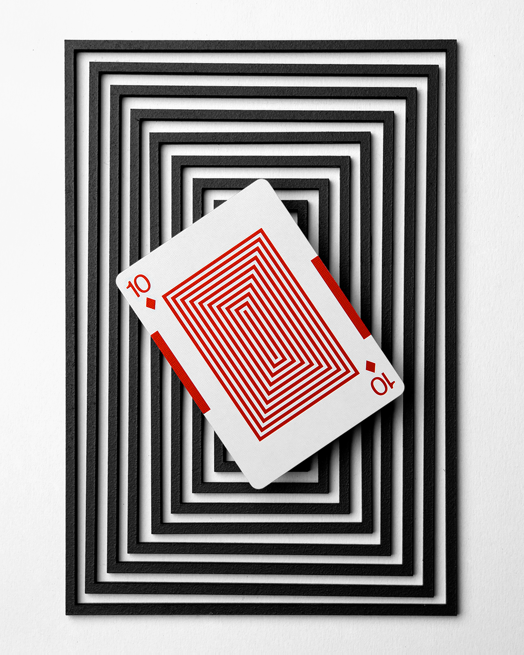 Eames Starburst Playing Cards Black