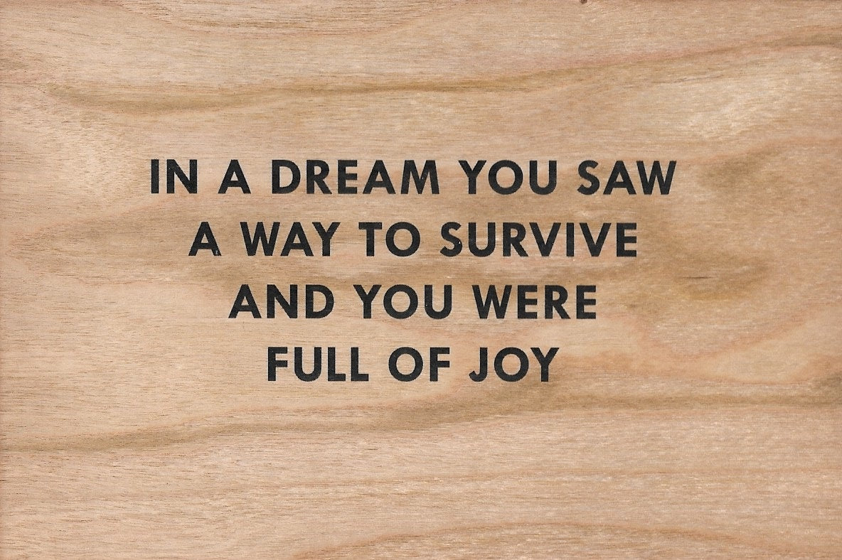 Jenny Holzer Truisms Wooden Postcard