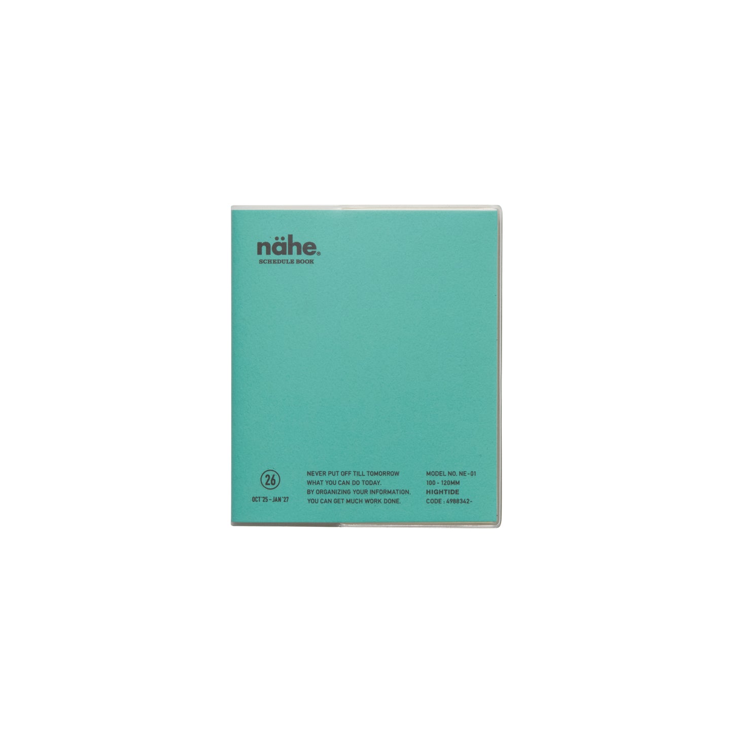 2026 Monthly Planner Nahe Square - Mint