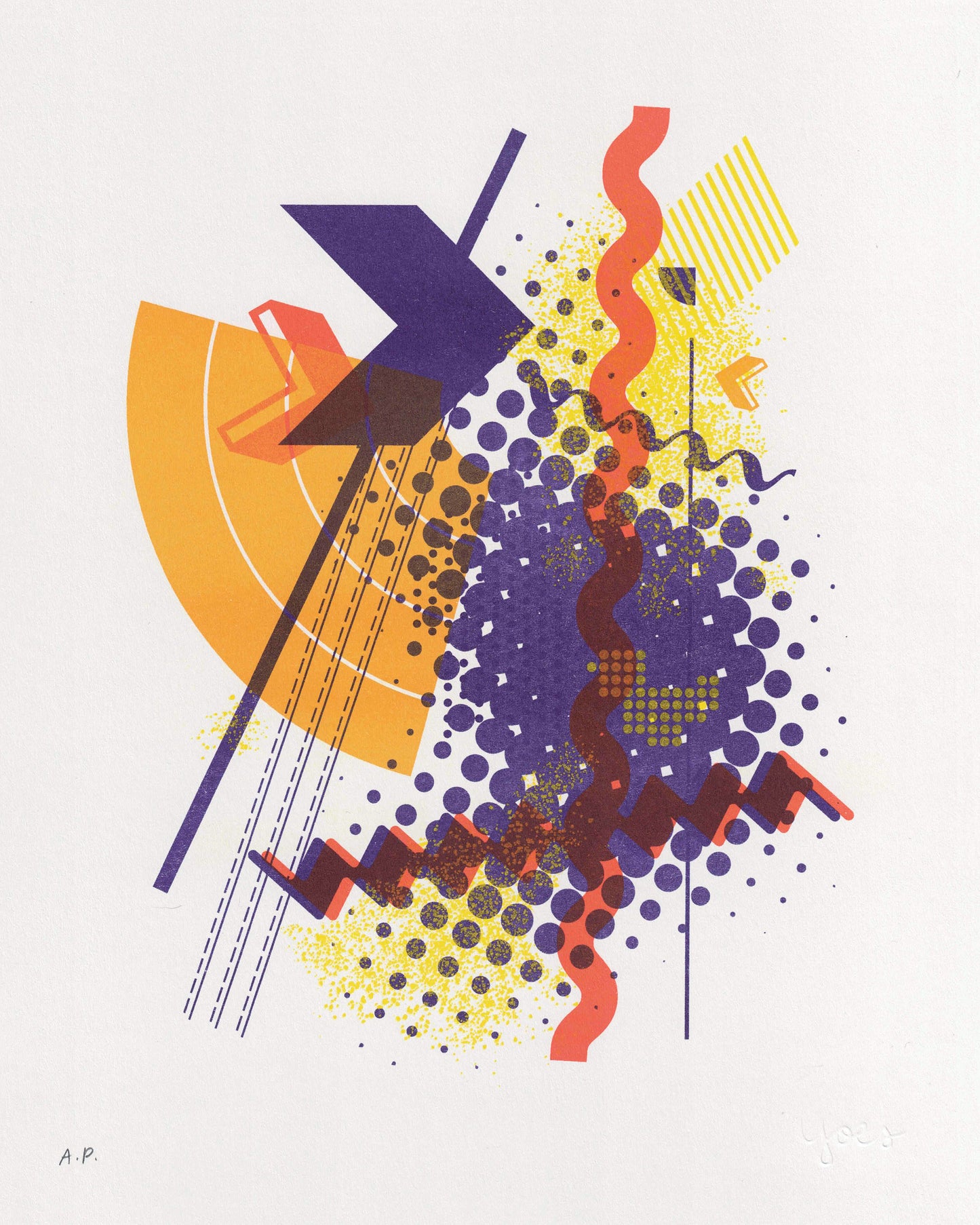 Short Wave 01-06 Risograph Prints by Amy Yoes