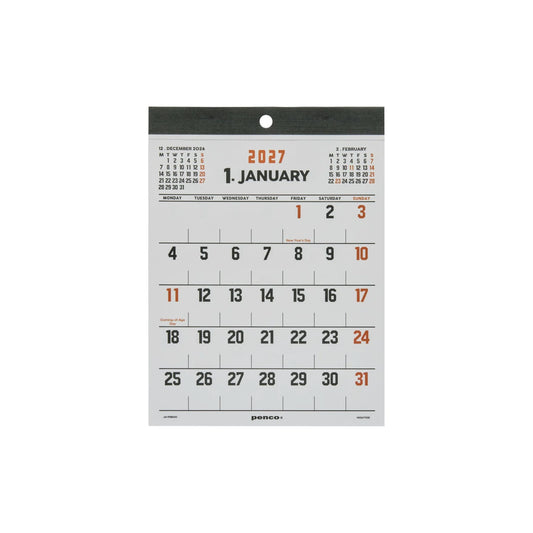 2027 Calendar (Penco) / A4