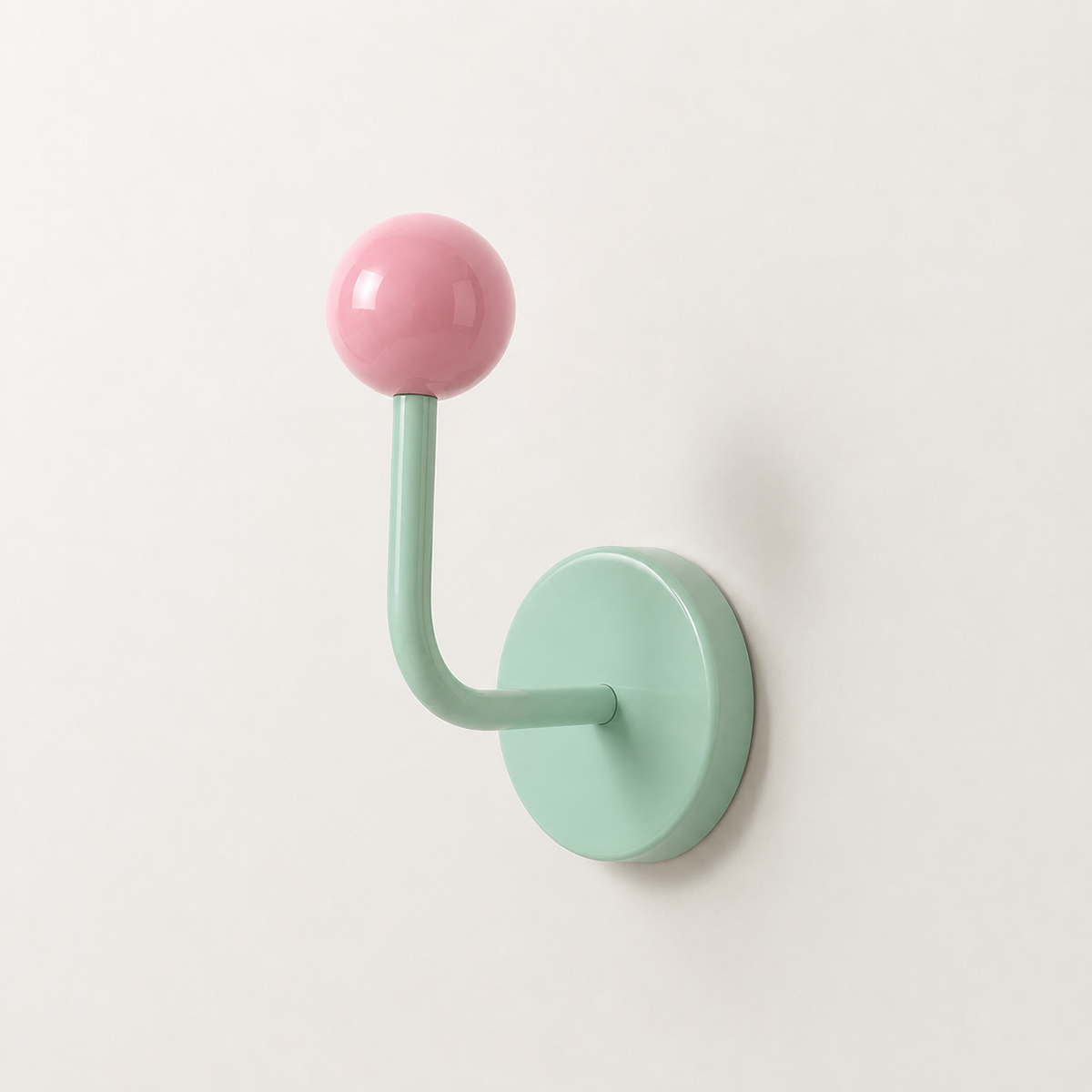 Color Block Magnetic Hook for Bags, Clothes and Hats: Mint and Black
