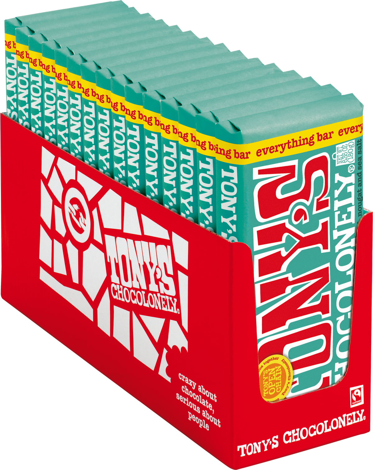 Everything Bar: Milk caramel almond nougat pretzel sea salt