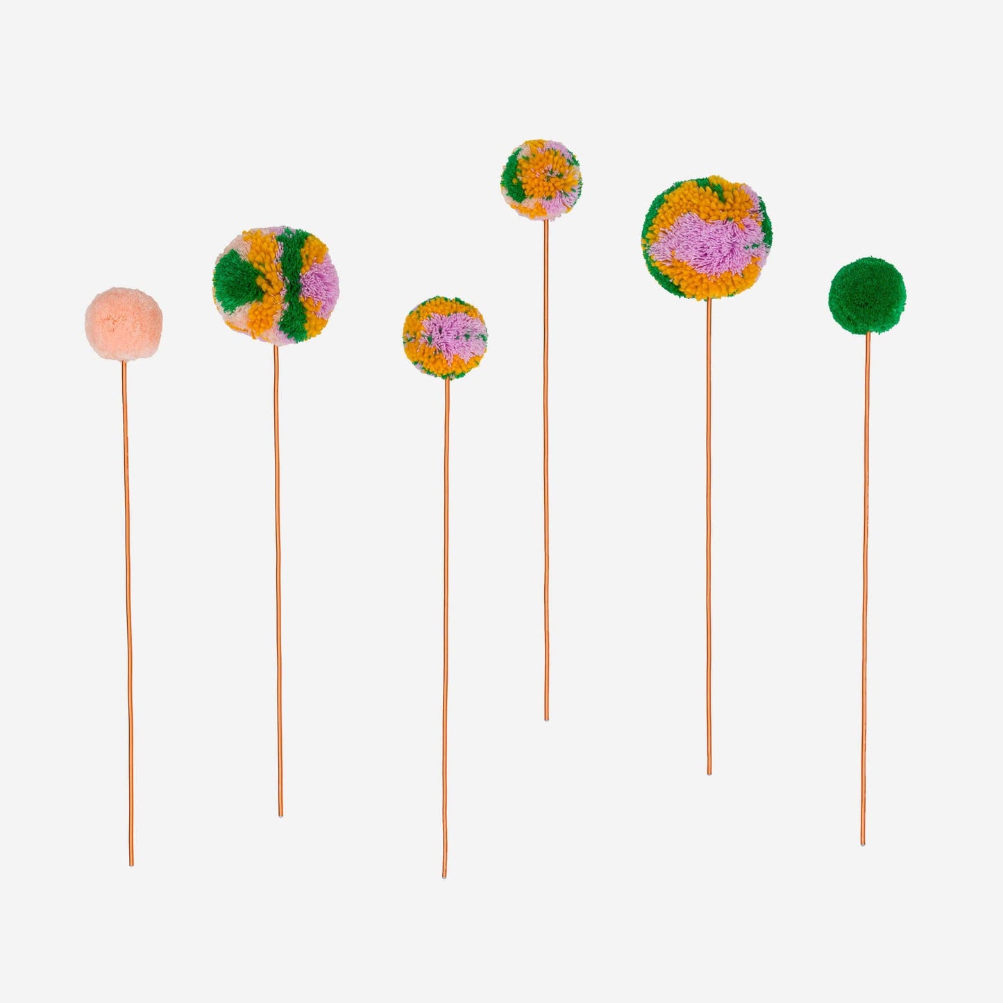 Pom Flower Bouquet: Kelly Peach
