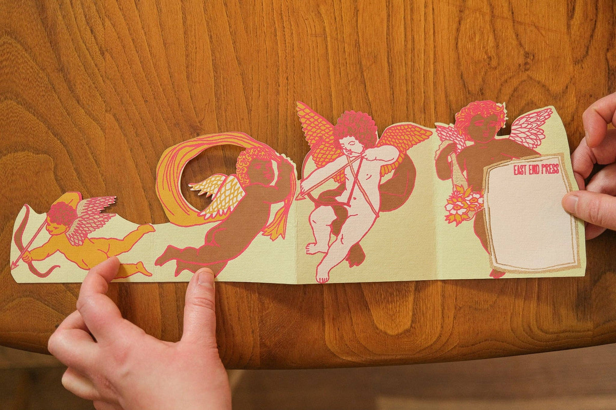 CUPID CONCERTINA GREETING CARD