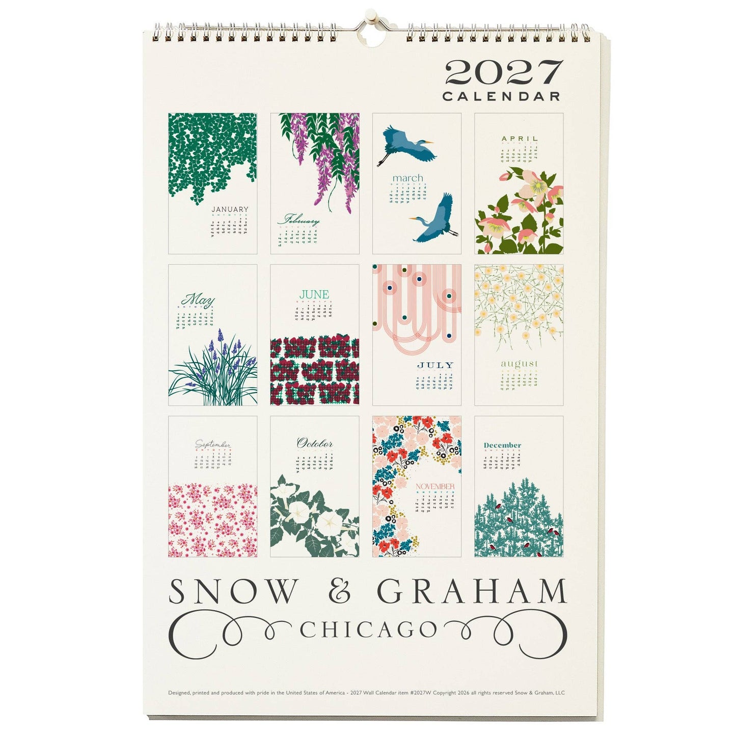 2027 Wall Art Calendar