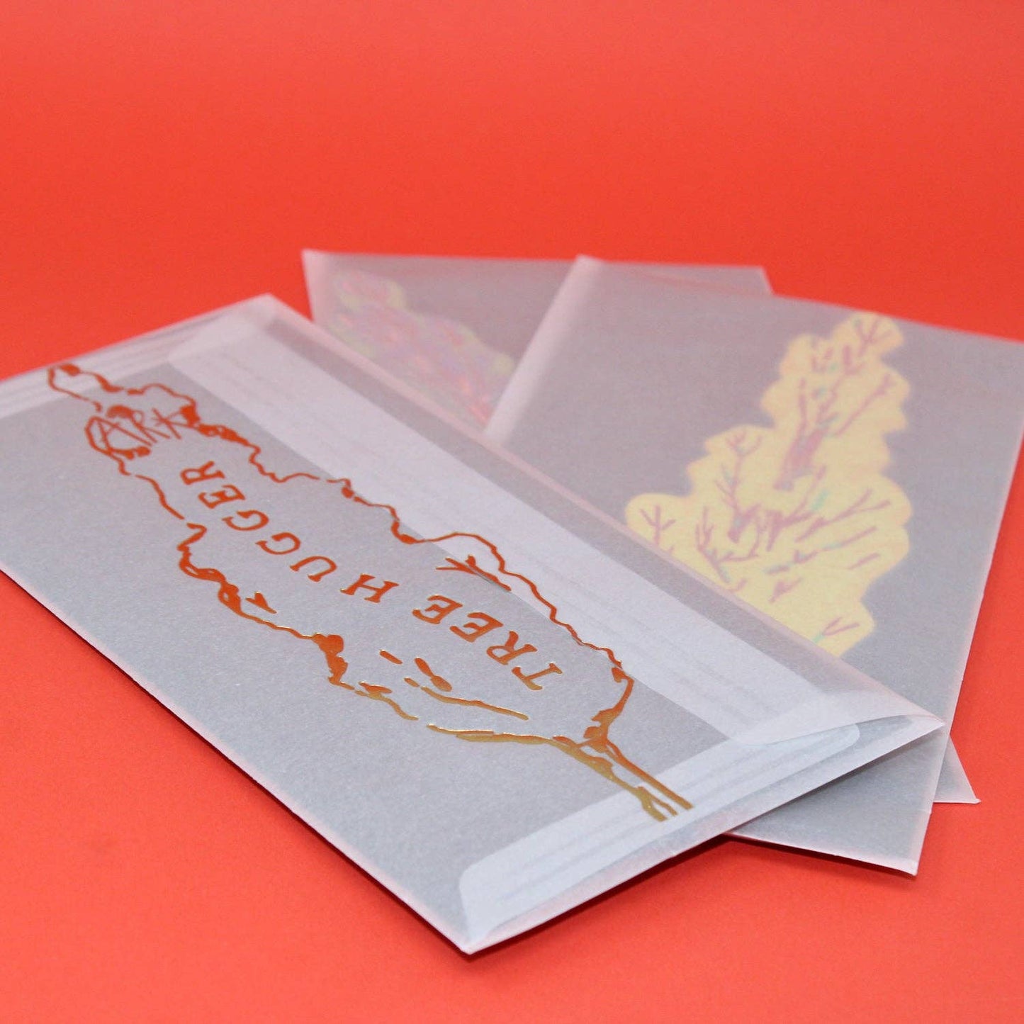 Tree hugger Magnet: Yellow