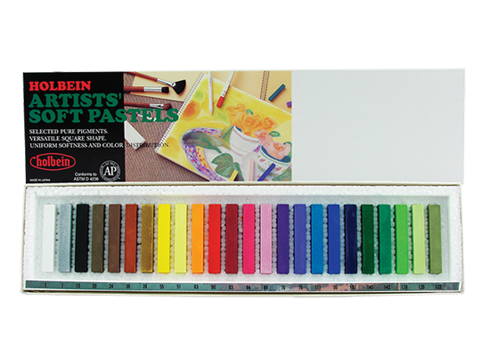 Holbein Artists’ Soft Pastel Set of 24 Assorted Colors