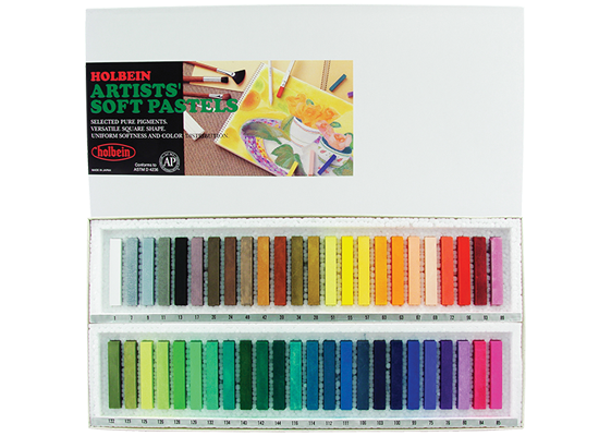 Holbein Artists’ Soft Pastel Set of 48 Assorted Colors