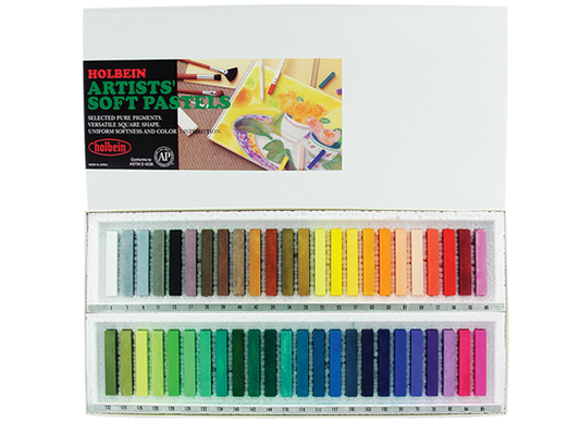 Holbein Artists’ Soft Pastel Set of 48 Assorted Colors