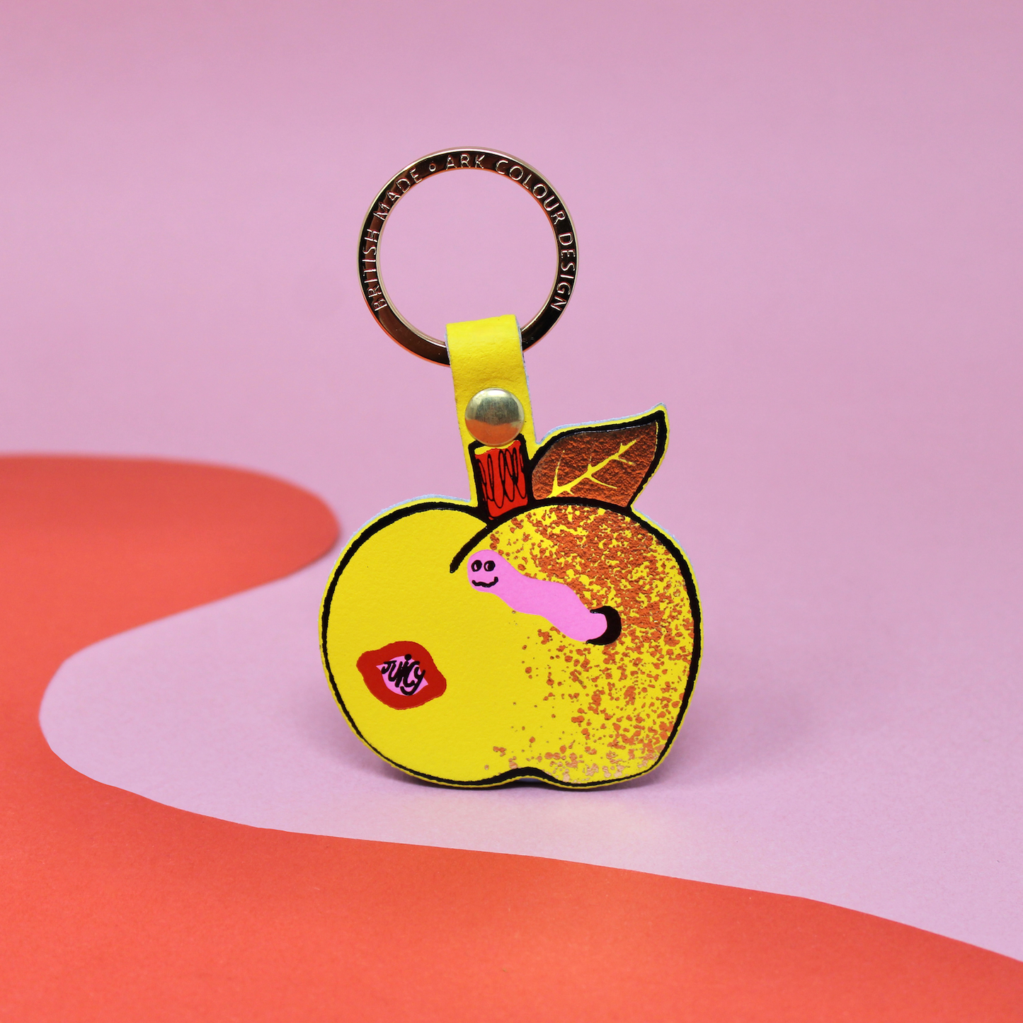 Juicy Apple Keyring: Green