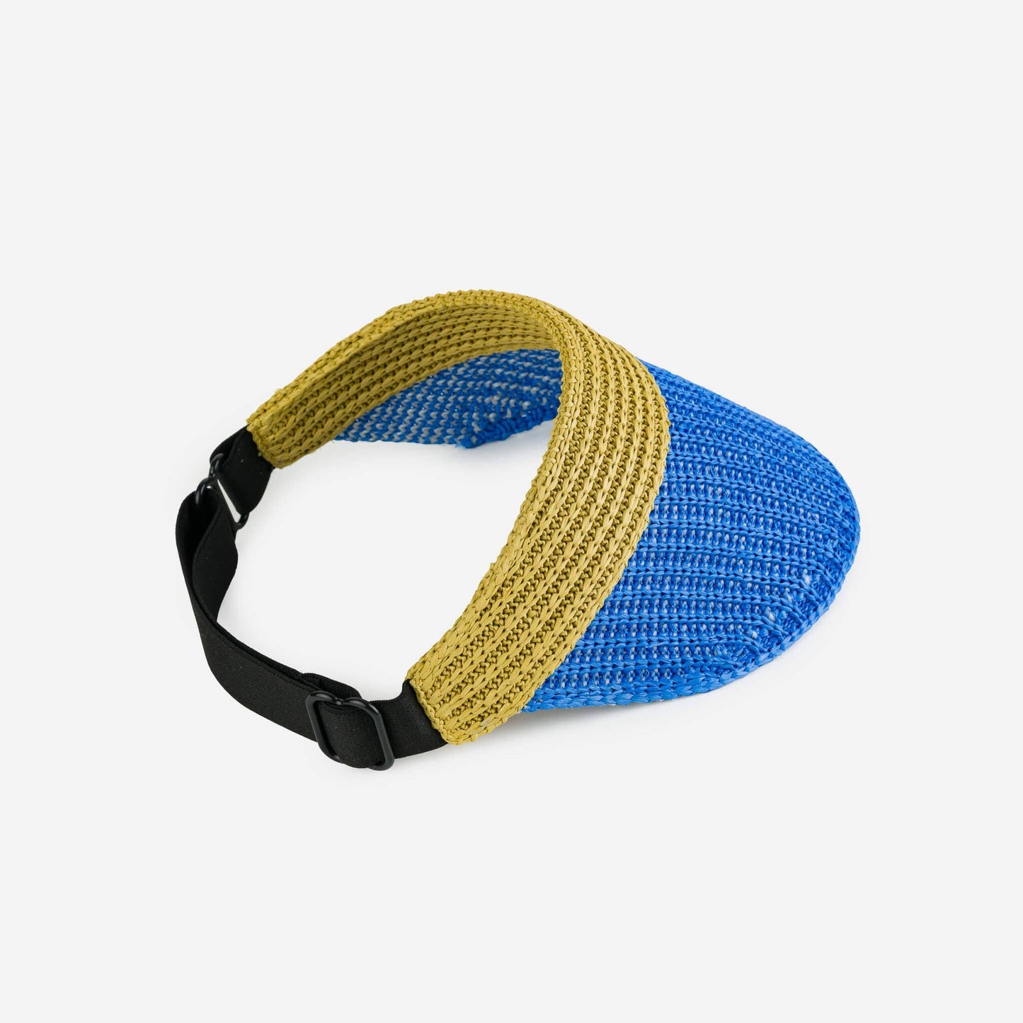Raffia Visor: Kelly Pink