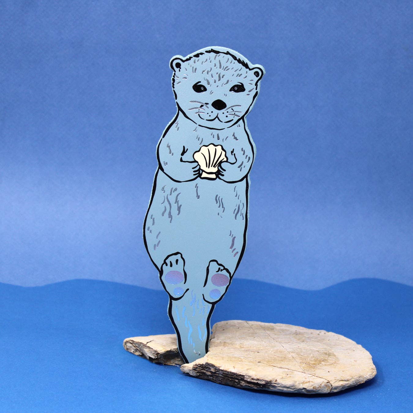 Otter Bookmark: Heritage Blue