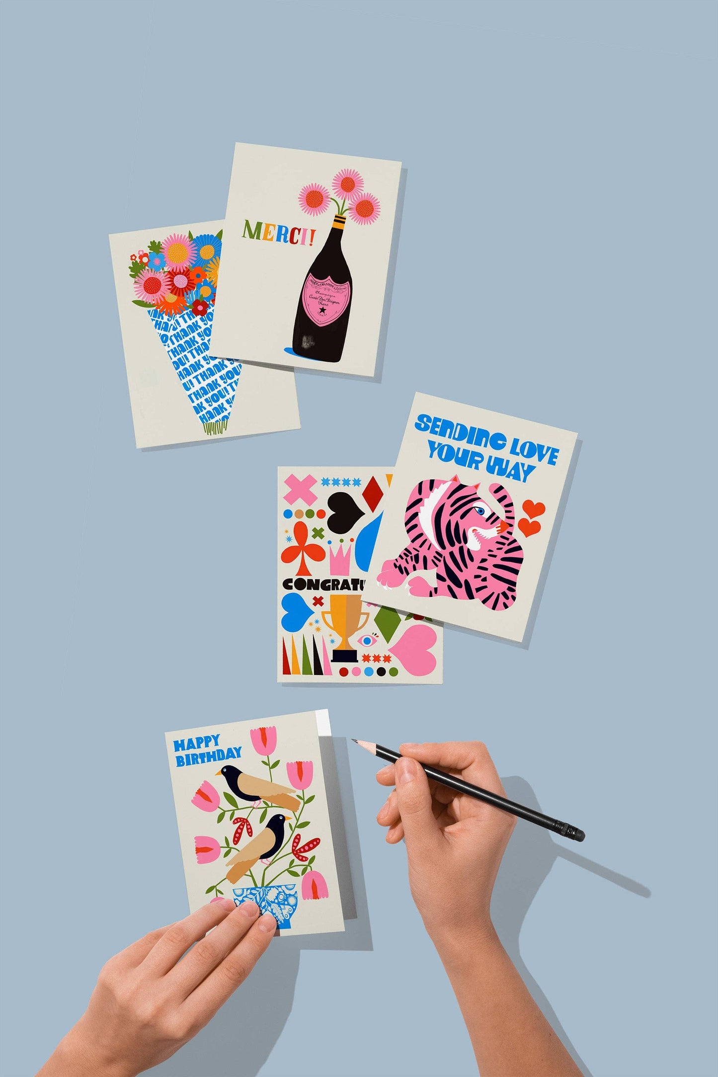 Thank You Bouquet Greeting Card: Single